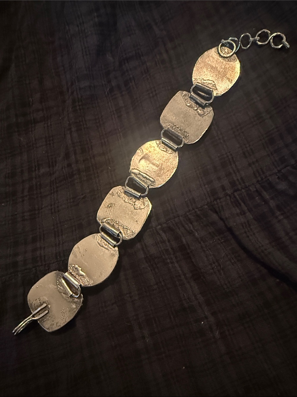 Boho Stone Link Statement Bracelet - Picture 10 of 10